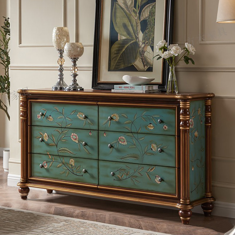 Elegant Sideboard Vintage Style Storage Cabinet